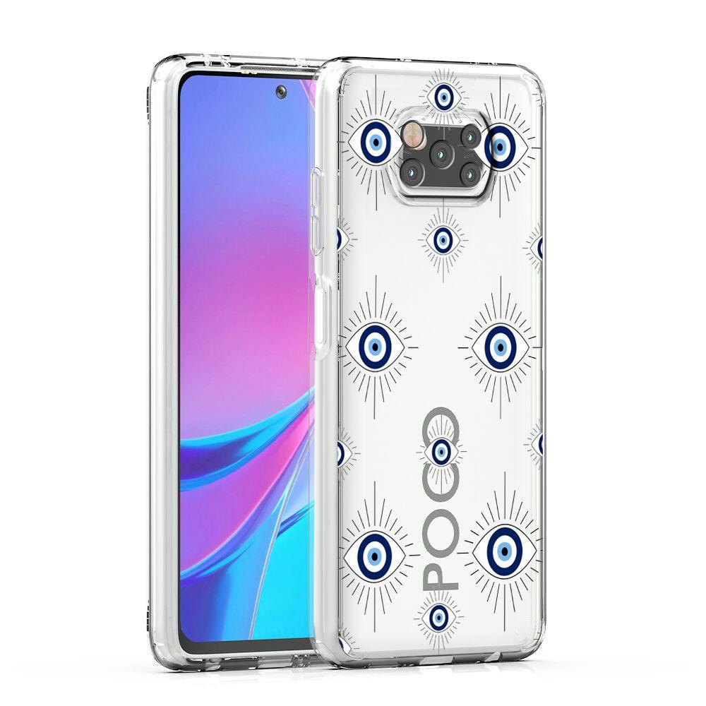

Чехол для телефона для Xiaomi Poco X6 X5 NFC X3 F6 F5 Pro F4 F3 M3 14 13T 12T 13 Lite 11 Mi 5G Прозрачный чехол Синий Глаз Арт Xiaomi 12