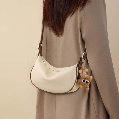 Bag Women's Autumn and Winter New Messenger Bag Versatile Premium Texture Niche Leather Dumpling Bag Luggage
