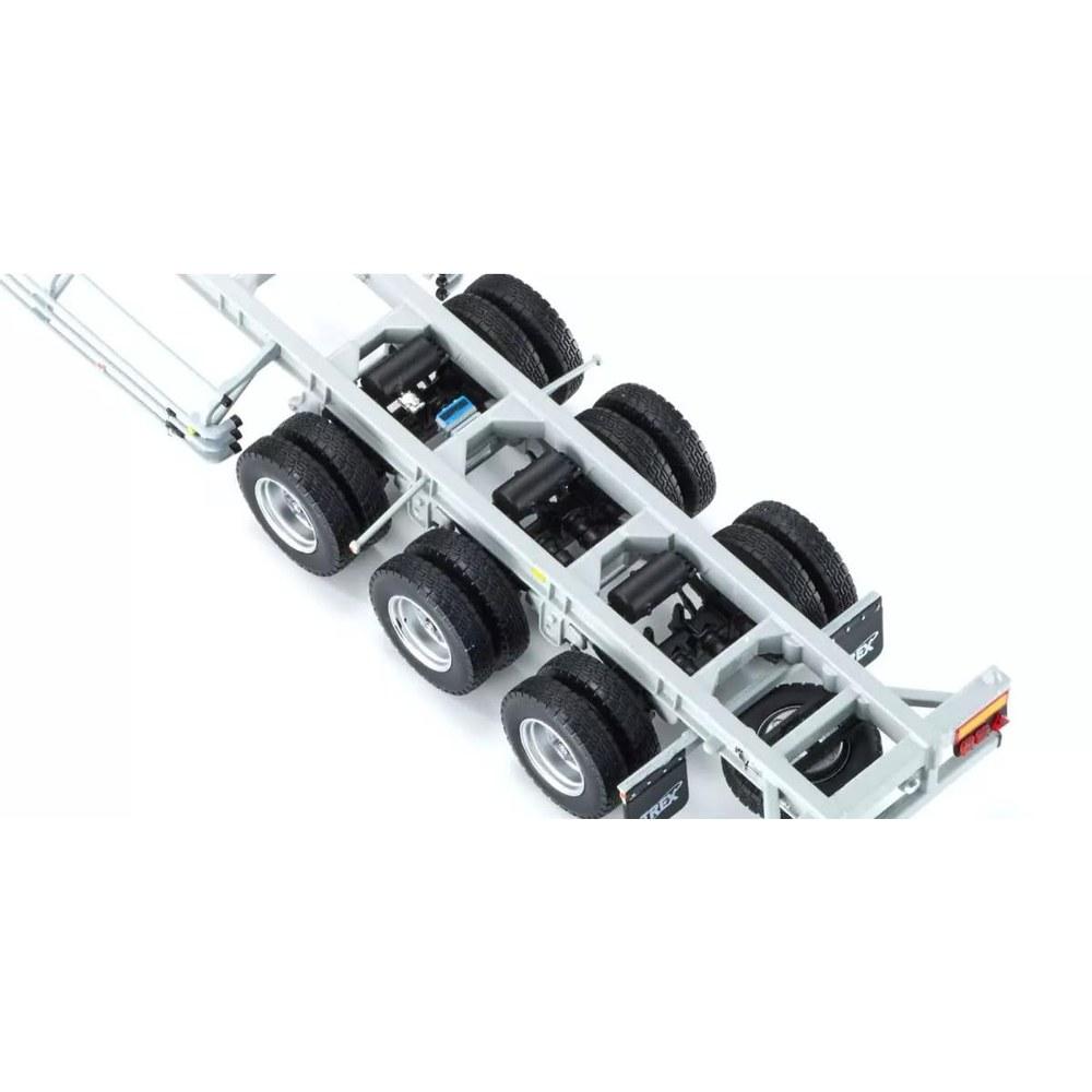 Kyosho 1/43 UD Quon GK Japan Trux Container Semi-Trailer Silver Brown Container Finished Product KS03939C