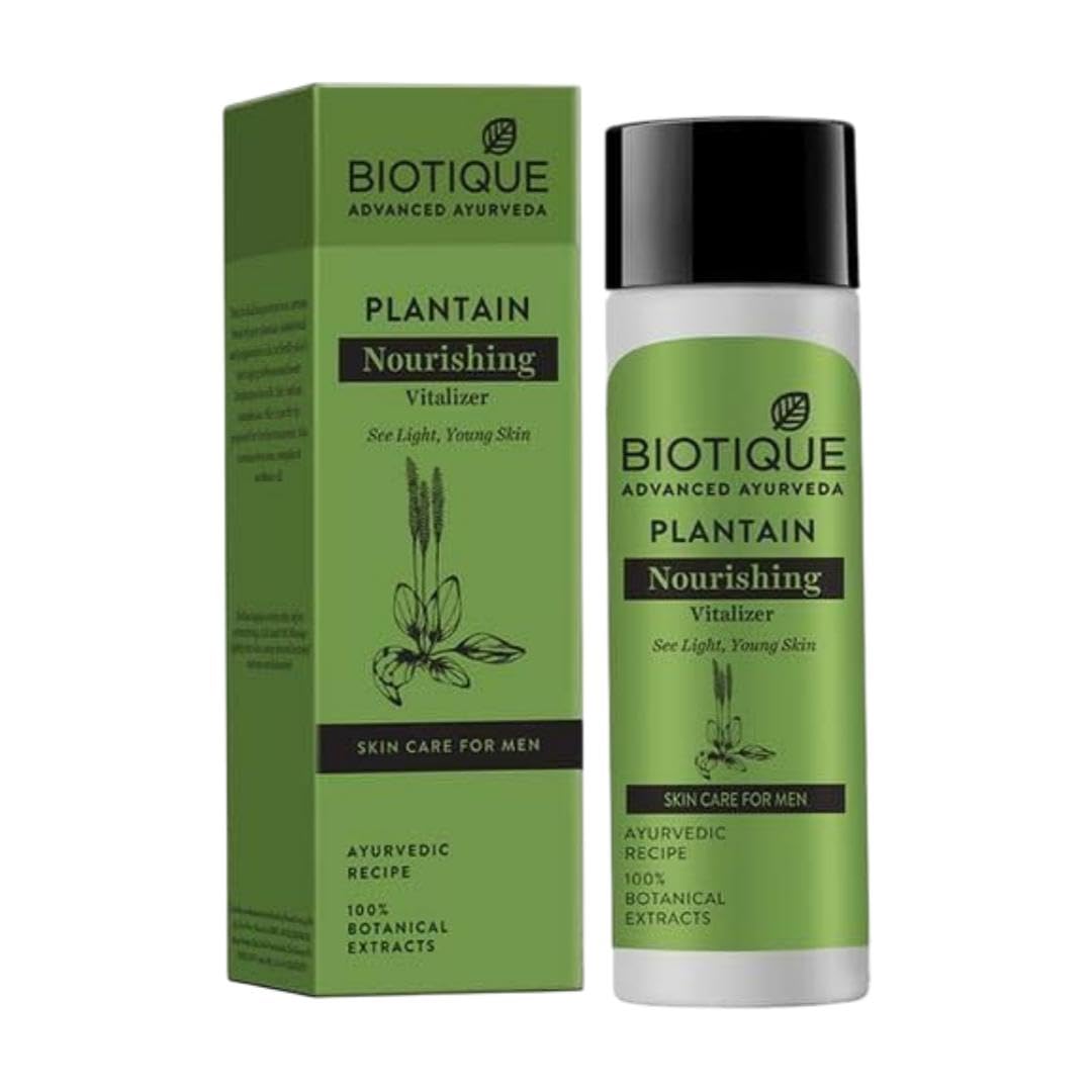 Питательный оживляющий крем для мужчин Biotique Plantain, 120 мл