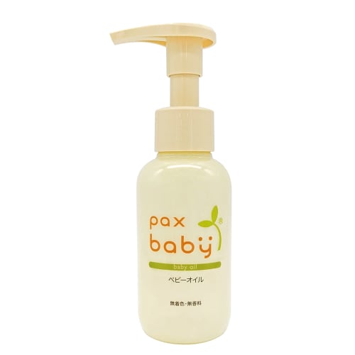 Pax Baby Baby Oil (90ml / Pump Type) Additive-Free, 100% Natural Baby Oil for Newborns (Fragrance-Free / Color-Free) by Taiyo Yushi Pax Naturon
