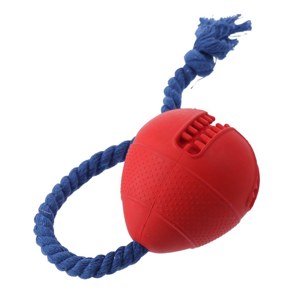 

Красный конусообразный шарик, игрушка для собаки, резиновая игрушка для дома, прочная игрушка для чистки зубов собаки