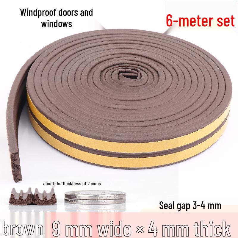 

Самоклеящаяся резиновая полоса EPDM: Звукоизоляционный, Пыленепроницаемый, Противоударный Уплотнитель для Окон и Дверей