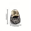 1pcs 5.5mm Hole Vintage Brass Aged Orangutan Hat DIY Accessories Keychain Necklace Beading Home Decorations Universal Pendant Backpack Charm