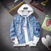 Men Denim Jacket Streetwear Hip Hop Men's Hooded Jean Jackets Male Casual Loose Outerwear 2026 New Spring Fashion Slim Fit Coat