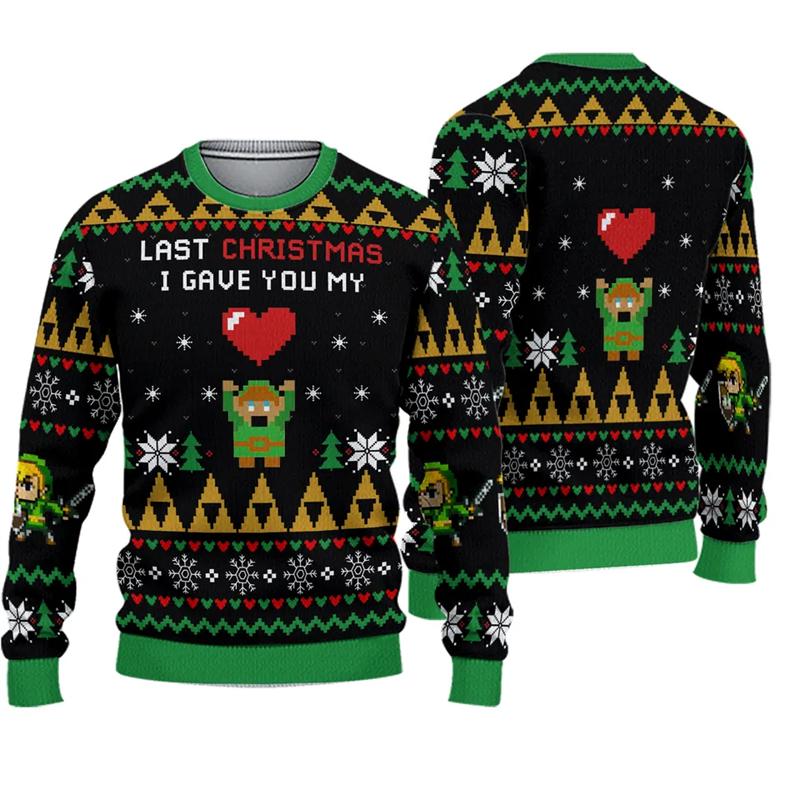 Fashion Jesus Ugly Christmas Sweater For Man Women Clothes Hip Hop Party Men Sweatshirts Casual Pullovers Beers Tracksuit Tops
