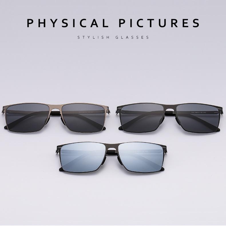2023 Homerus Screwless Weldless Nylon Polarized Square Frame Sunglasses 7310