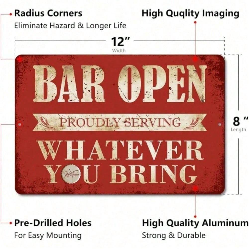 Metal Tin Sign Retro Art Painting 20x30cm Home Wall Decor