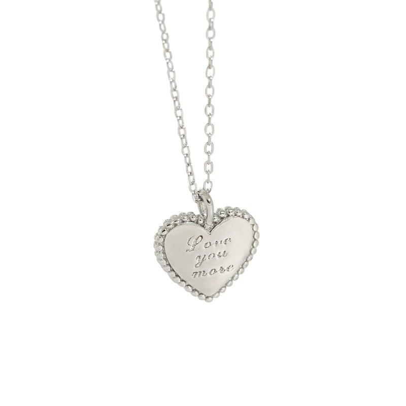 Exquisite Heart Necklaces Women 925 Sterling Silver Gold Pendants For Lover Valentine 'S Day Gift Choker Fine Jewelry