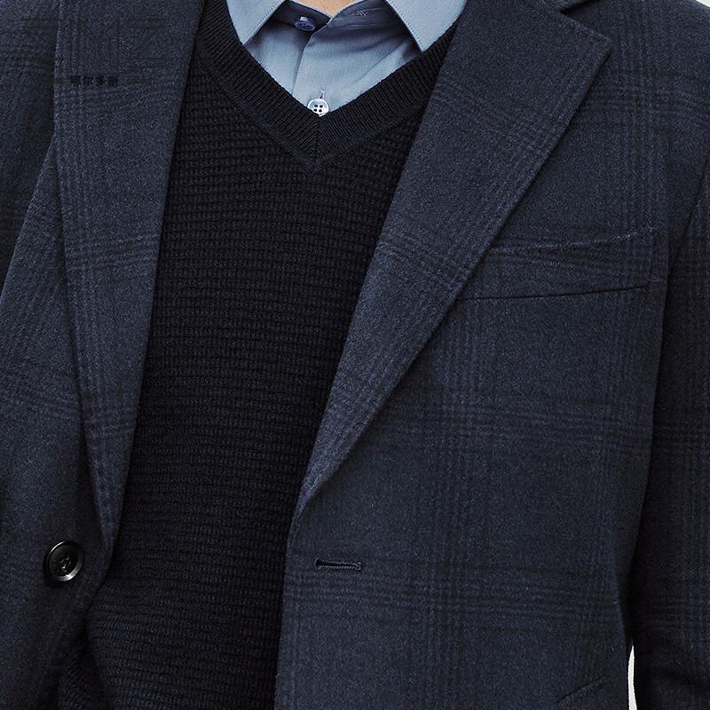 Erdos (EMZ) Men's Plaid Wool Overcoat