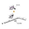 RC Crawler Exhaust Pipe Realistic Kit with Fasteners Scale Tailpipe