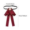 Bow Tie for Women Accessory Shirt Suit Adjustable Elastic Band Classic Polyester Easy
