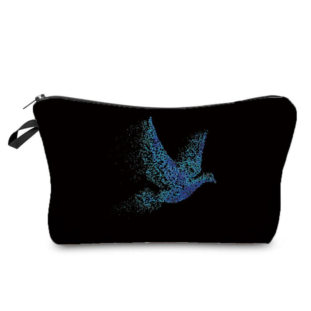 Women Peace Dove Print Cosmetic Bag Toiletries Organize Travel Storage Case 6369