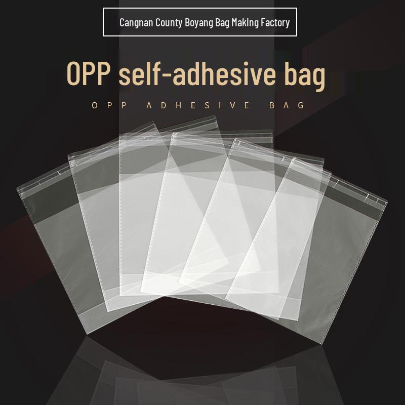

Clear Garment Self-Adhesive Packaging Bag with Card Head 5x10 Regular Thickness 5 Silk Adhesive Flap