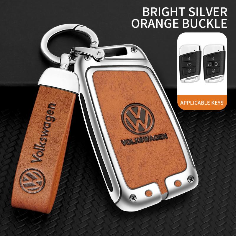 

For VW Volkswagen Jetta MK5 Golf Leather Car Key Cover Case Protector Holder Shell for VW Volkswagen Magotan Magotan GTE Passat
