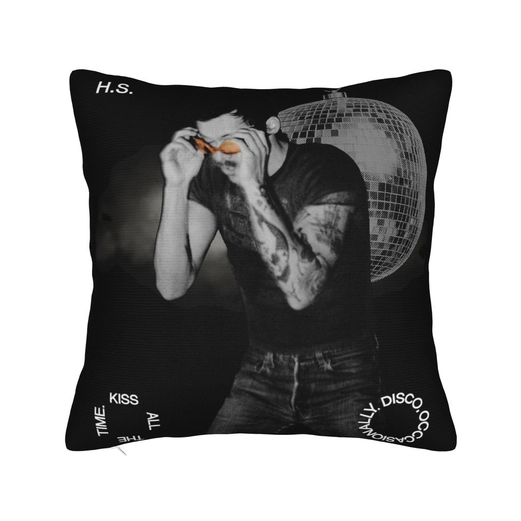 Harrys Styles Kiss All the Time Disco Occasionally Pillowcase Soft Cushion Cover Decorations Aperture Throw Pillow Case Cover