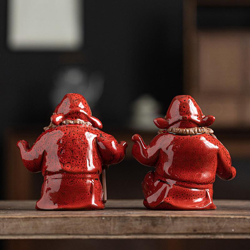 Ceramics Tianshi Zhong Kui Statue Chinese Folk Figures To Ward Off evil Ornaments Deluxe Home Room Office Feng Shui Statue