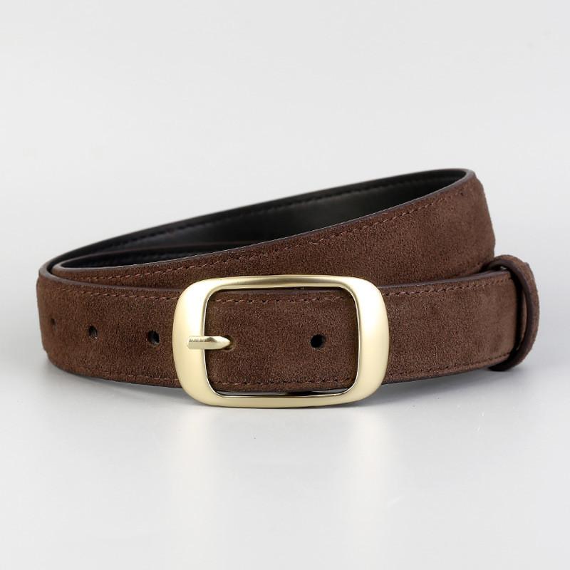 Classic Genuine Leather Waist Belt For Women With Pin Closure For Jeans And Formal Use