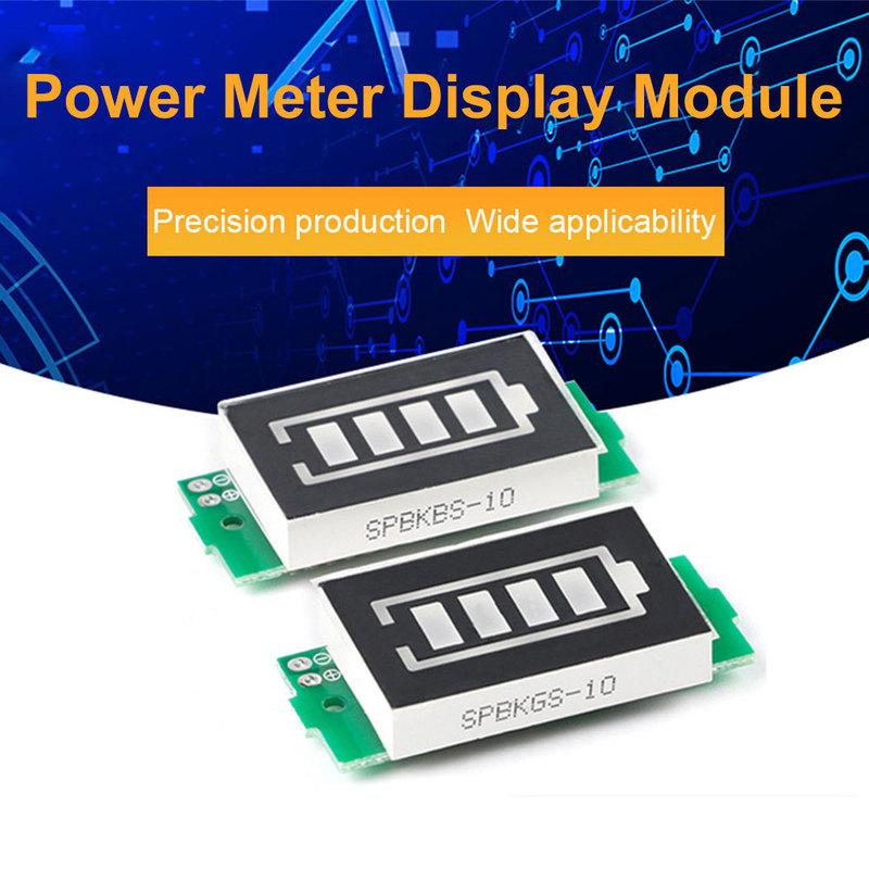 1/2/3/4/6/7/8S Lithium Battery Level Indicator LED Display Li-ion Battery Capacity Display Module 4 Sections 3-34V 5mA
