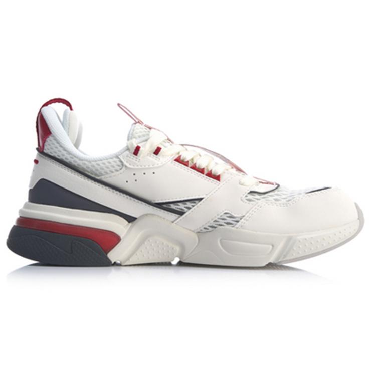Li Ning Journey Abrasion Resistant Breathable Low top Sports Casual Shoes Men's Mist White AGCP061-2