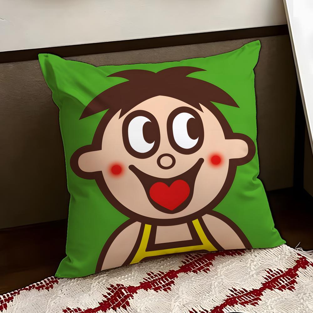 cartoon WWangzai Cushion Cover Reversible Soft Durable Pillow Cover Home  Car MultiScene Use for Daily Comfort