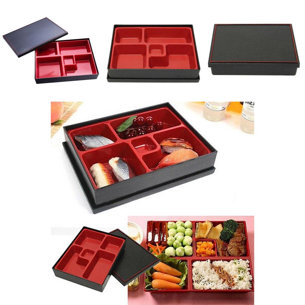 Κομψό Μπέντο Μποξ με Όψη Ξύλου σε Ιαπωνικό Στυλ, Ιδανικό για Επαγγελματικά Γεύματα και Γεύματα Γραφείου