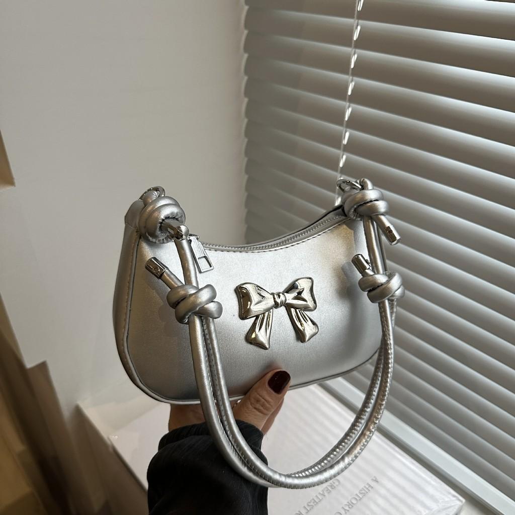 Pu Material Small Square Bag With Zip Closure For Daily Casual Street Style