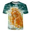 Kids 3D Plant Fruit Flower Graphic Round Neck Short Sleeve T Shirt For School Outdoor Holiday Daily Casual Leisure Daily Wear