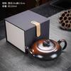 Purple pottery handmade teapot large-capacity ceramic relief pot Kung Fu tea set household purple clay pot ball hole filter