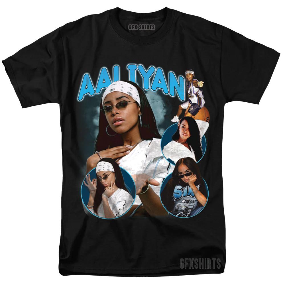 Aaliyah Princess of R&B vtg Graphic Tee design T-Shirt Unisex T-Shirt L