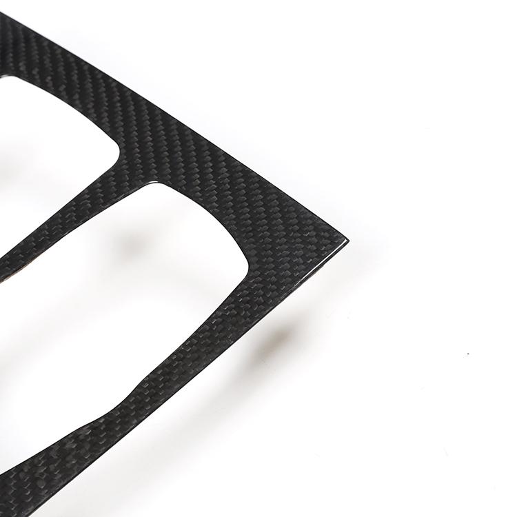 Real Carbon Fiber Cover Trim Center Console Gear Shift Panel Decorative Frame for BMW X5 F15 2014-2018 Car Interior Accessories