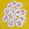 100 Pieces Sauna Key Tag Wristband Flexible Locker Number Coil Keychain Stretchable Wrist with