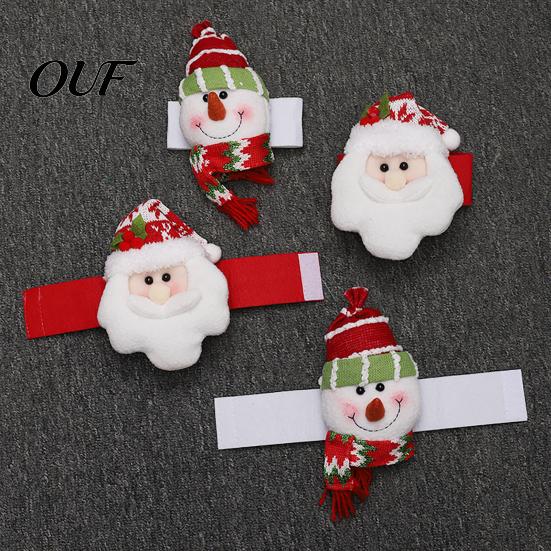 Reusable Curtain Tiebacks Christmas Santa Claus Tieback, 3D Plush Snowman Window Holders Decorative Drapery Accessories Ties Backs, Drape Holdbacks