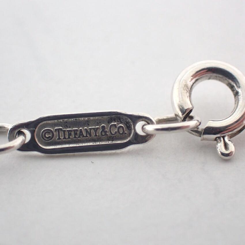 [Pre-owned] TIFFANY 925 Keyhole Heart Pendant Necklace J112-5