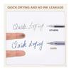 PATIKIL 10pcs 0.5mm Gel Ink Ballpoint Pens, Knock Type, Blue Ink, Medium Point, Smooth Writing, Quick Dry, for Memo Writing, Note Taking, Stationery