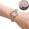 Mit verstellbarem Armband quadratische Uhr Handgelenkdekoration Damen Mädchen