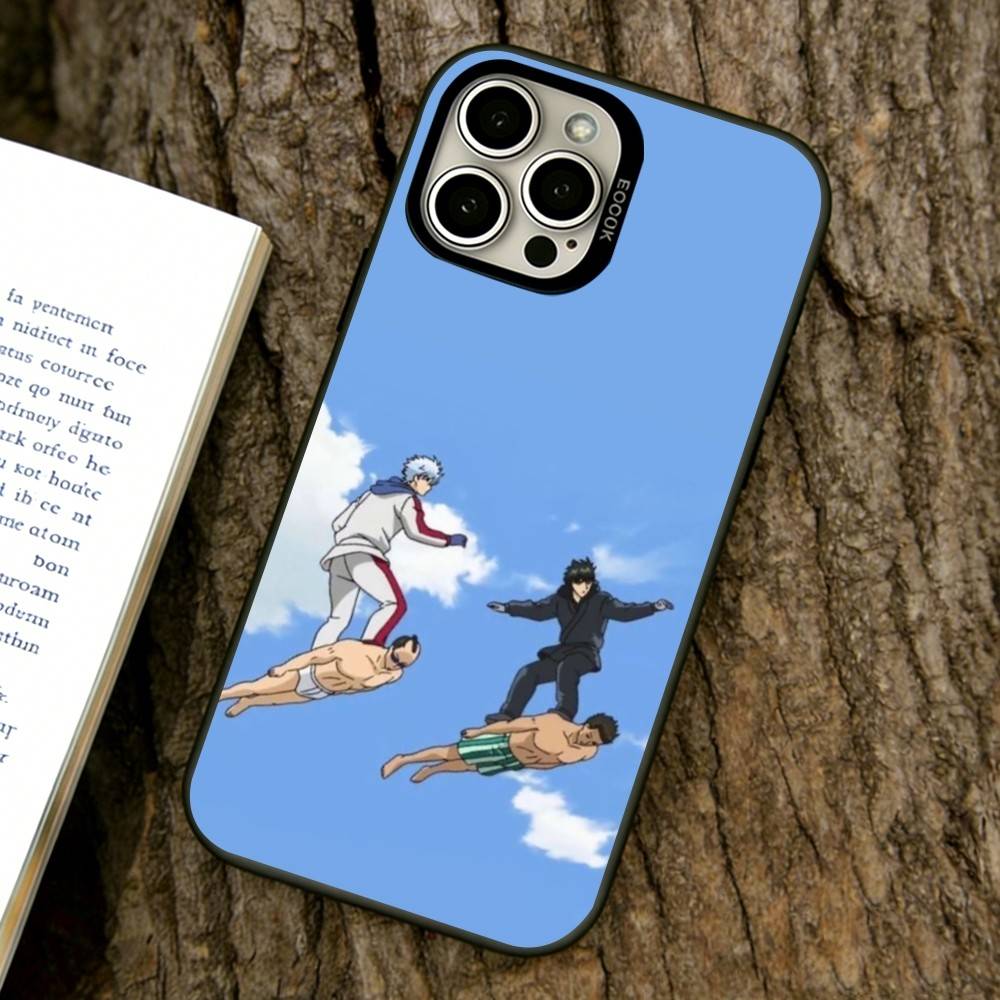 Gintama Phone Case For iPhone 17,16,15,14,13,12,11 Plus,Pro Max,XS,Colorful Silver Black Cover