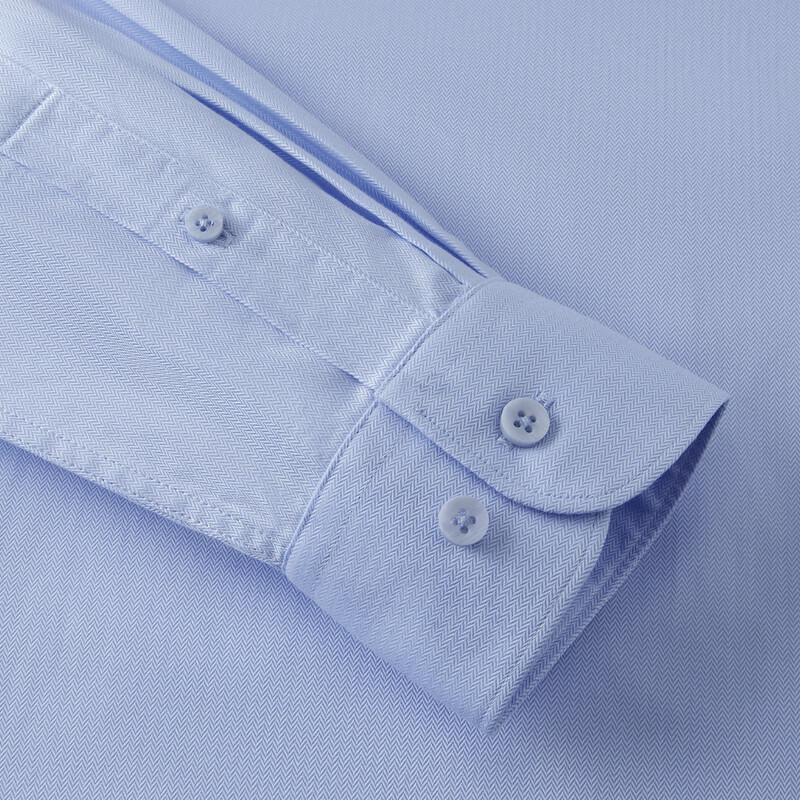 Camicia Casual da Uomo FIRS 100% Cotone Antipiega tinta unita a maniche lunghe