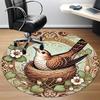 1pc Nestling Art Nouveau Office Round Area Rug, Indoor Mat Suitable For Office, Under Office Chairs Bedroom Living Room Home Decor, Room Deco