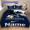 Personalized Cowboys Soft Bedding 3 Piece Set HD Print Duvet Cover Pillowcases for Teens Adult Bedroom Decoration Christmas Gift C103116