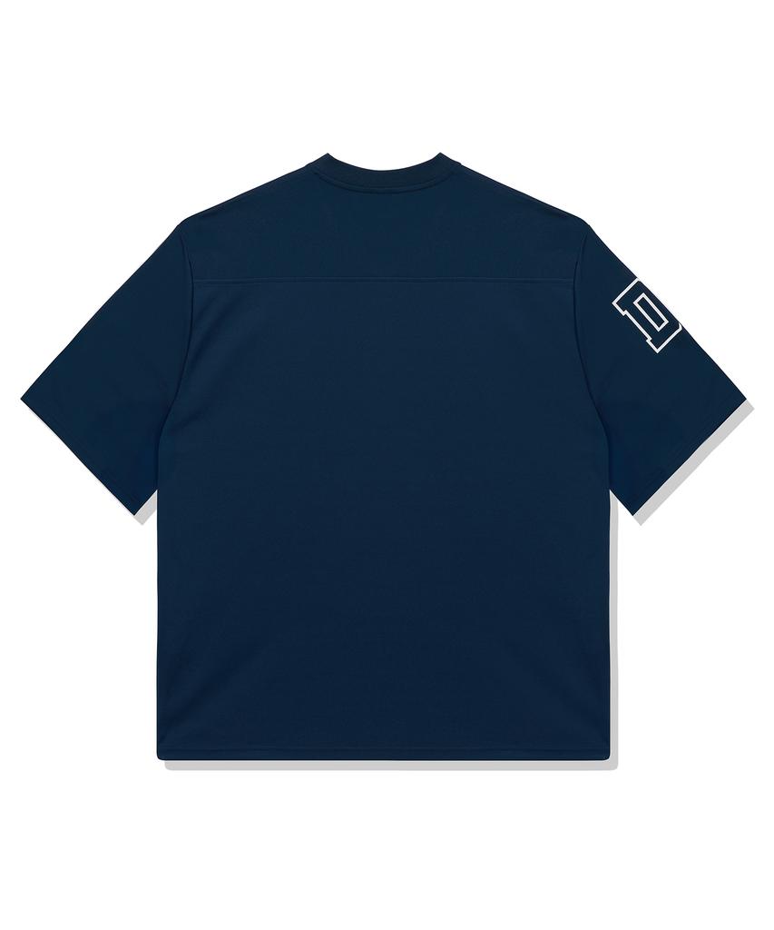 DRIX Rugby Oversized Mesh Jersey Half Sleeve_Navy