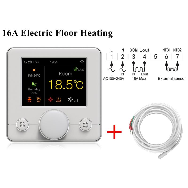 Tuya WIFI Thermostat Electric/Water/Gas Boiler Floor Heating Control Temperature Remote Controller Smart Life Google Home Alexa7