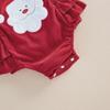 Baby Girl Overalls Romper Christmas Tree/Santa Embroidered Sleeveless Square Neck Corduroy Jumpsuits Headband