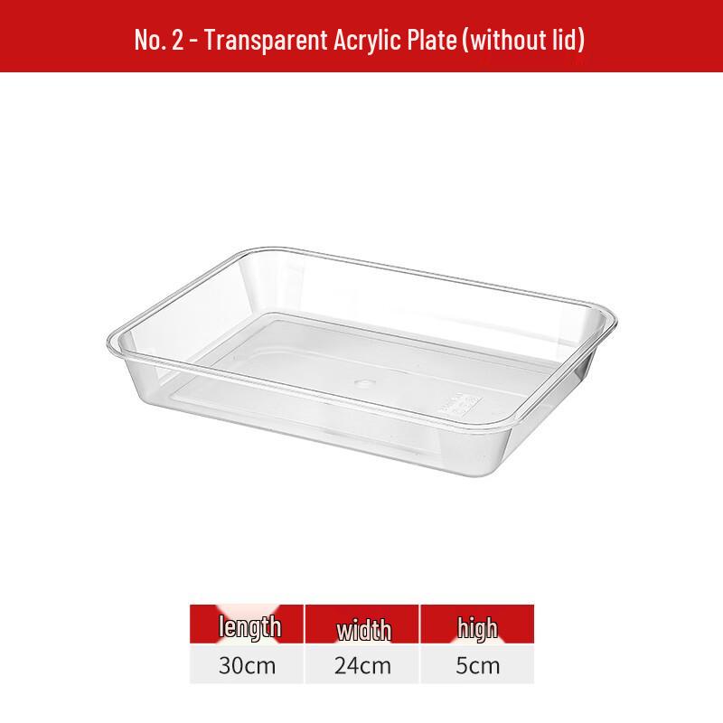 Clear Acrylic Rectangular Serving Tray