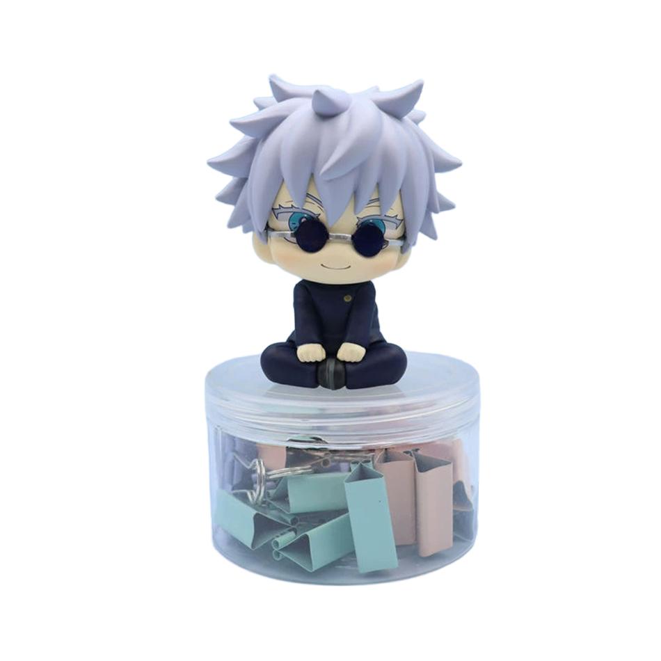 New 5Pcs/set Jujutsu Kaisen Cute Yuji Itadori Gojo Satoru Q Ver. PVC Action Figures Anime Figure Model Toys Collection Doll Gift