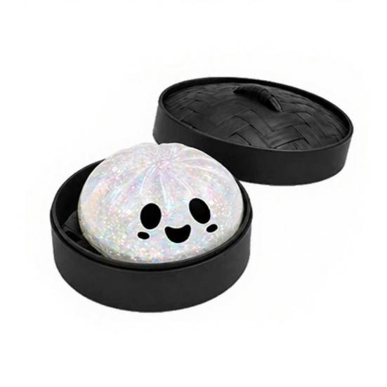Angstlösungsspielzeug Halloween Knödel Quetsche mit Dampfgarer Box Kürbis Geist Fledermaus Gedämpftes Brötchen Sensorisch zur Stressbewältigung Partygeschenke Weicher Ball