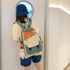 Schoolbag Schoolbag Female Student Korean Version High School Contrasting Color Large Capacity Girl Ulzzang New Junior High School Backpack Ins 