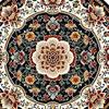 Bohemian Heat Resistant Placemats for Table Stain-Resistant Round Rubber Coasters Vintage Kitchen Dining Mats for Hot