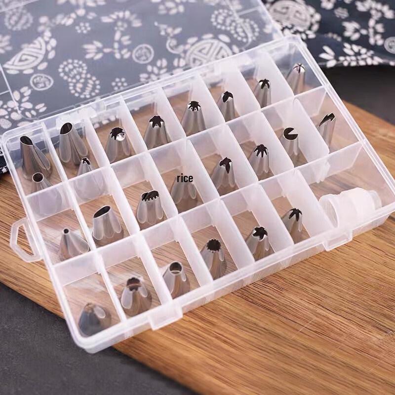 Disposable Piping Bag & Decorating Tip Set