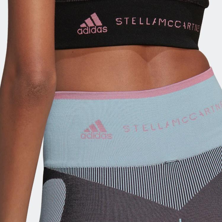 (WMNS) Adidas by Stella McCartney TrueStrength Yoga Knit Tights Asia Sizing 'Black' Women's HG8786